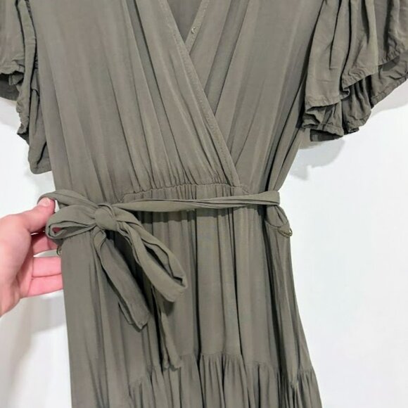 Petal & Pup Barker Dress, S, Olive - Picture 9 of 10